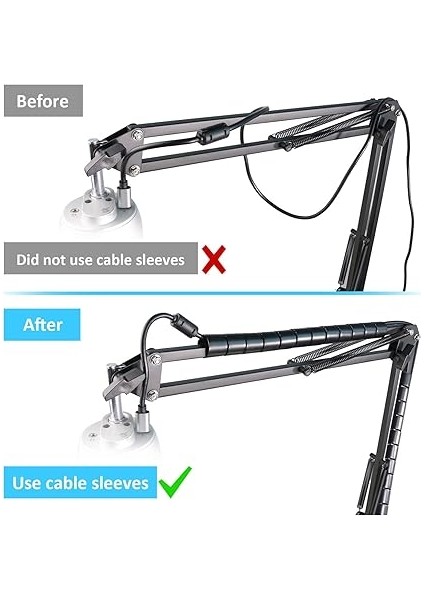 Blue Yeti Mikrofon Kolu, Pop Korumalı, Profesyonel Mikrofon Standı, Blue Yeti, Yeti Pro ve Yeti x Mikrofon Kolu ile Uyumlu modelleri