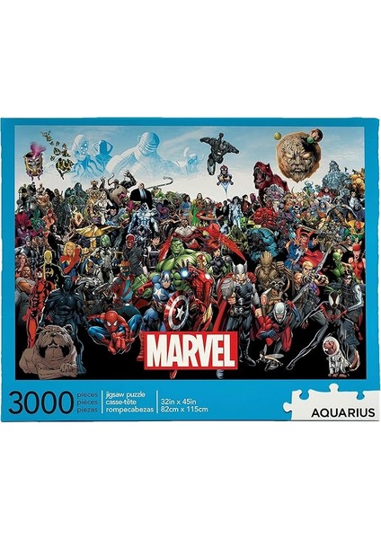 Kova Burcu Marvel Bulmaca Cast (3000 Parça Puzzle) - Resmen Lisanslı Marvel Mal ve Koleksiyon - Glare Free - Hassas Fit - Hemen Hemen Yok Dust Bulmaca - 32X45IN"