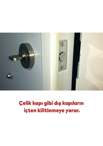 Silindir Barel Göbek Kilidi Çelik Kapı Içeriden Kilitleme Kilidi 90 mm 3 Anahtarlı Çevirmeli Kilit fırsatları