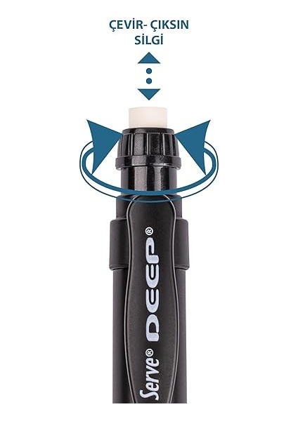 Deep Mek. Kursun Kalem 07MM Metalık Mr Sıyah fiyatları