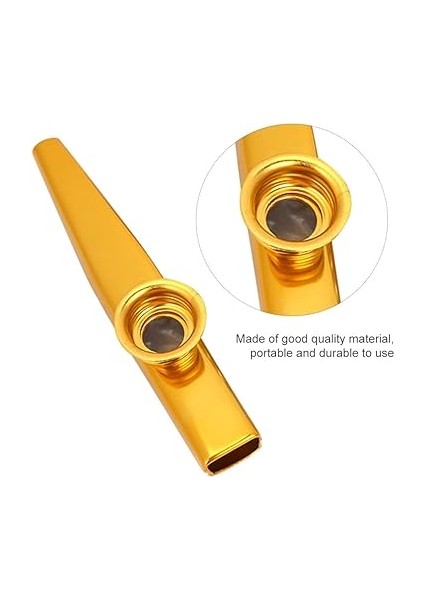Kazoo Instrument, 6 Adet Alüminyum Alaşımlı Taşınabilir Kazoos (Her Kazoos 5 Flüt Diyaframlı) indirimleri