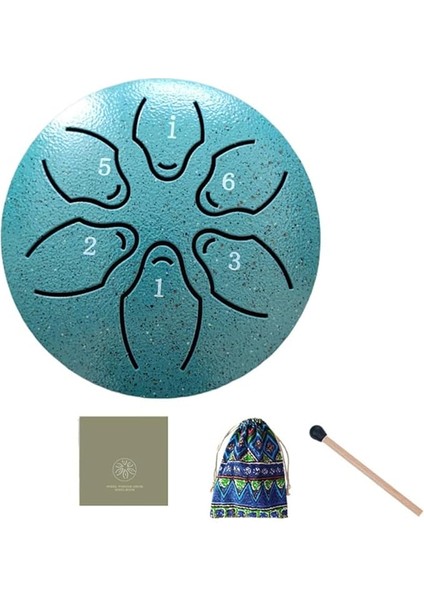 3 6 Ton Çelik Dil Tamburu, Dış Mekanlar Için, Yağmur Tamburu, Enstrüman, Mini El Tamburu, Ethereal , Koyu Yeşil