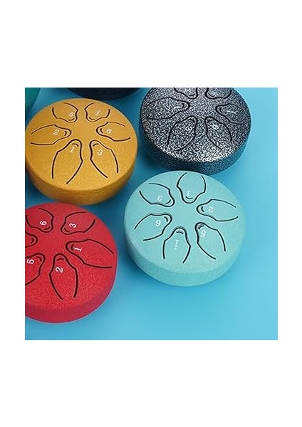 3 6 Ton Çelik Dil Tamburu, Dış Mekanlar Için, Yağmur Tamburu, Enstrüman, Mini El Tamburu, Ethereal , Koyu Yeşil fırsatları