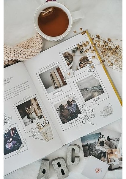 Color Memory Book Keten Hatıra Defteri Altın Kenarlı Anı Albümü Yeşil modelleri