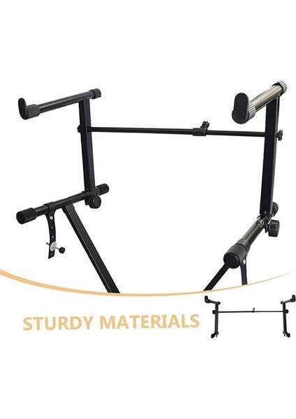 Elektronik Org Standı Standlı Klavye Adaptörlü Uzatma Rafı Kablosu Eğik Bom Kolu Ayarlanabilir Klavyeler Mikrofon Monitör Standı Sahne Teli Synth Kludge Standları Demir fiyatları