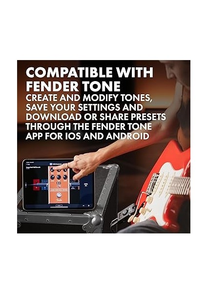 Mustang Micro Plus Kulaklık Amplifikatörü, Şarj Edilebilir Pil, Bluetooth Ses Akışı ve 50 Amper ve Efekt Modelleri, 2 Yıl Garantili modelleri