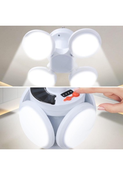 Solar Panelli Şarjlı 5'li Katlanabilir Acil Durum Kamp Lambası modelleri