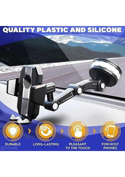 Araba Tır ve Kamyon Uyumlu Katlanır Araç Içi Telefon Tutucusu Mekanizmalı Dönebilir Başlık ve Dönebilir Tabanlı Uzun Hareket Özgürlüğü Sağlayan Cam, Konsola Sabitlenir Vakum ve Yapışkan Araç Tutucusu indirimleri