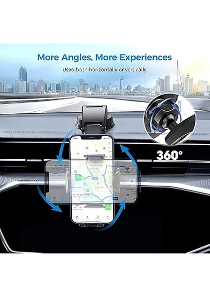 Otomatik Klipsli Araba Telefon Tutucu Ayarlanabilir Cam ve Torpido Için Yüksek Kalite Tutucu indirimleri