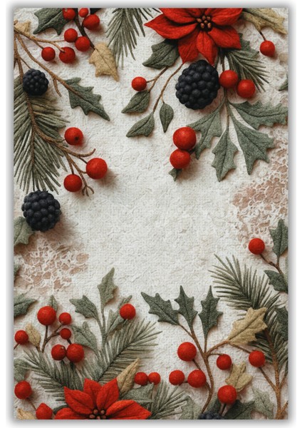 The Reef Kokinalı Yeni Yıl Temalı Renkli Halı Dijital Baskılı Dokuma Kaymaz Tabanlı Yıkanır Yılbaşı Halısı fiyatları