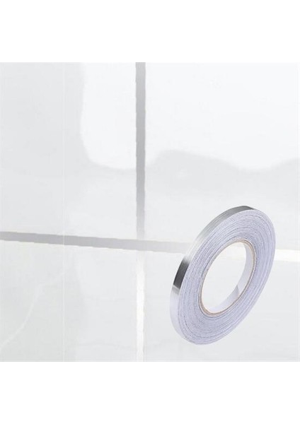 50 Metre Fayans Arası Şerit Dekoratif Yapışkan Renkli Dekor Su Geçirmez Sızdırmaz Gümüş Ban fiyatları