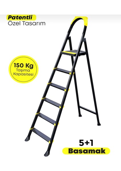 Nova 5+1 Metal Basamaklı Özel Tasarım Pratik Merdiven