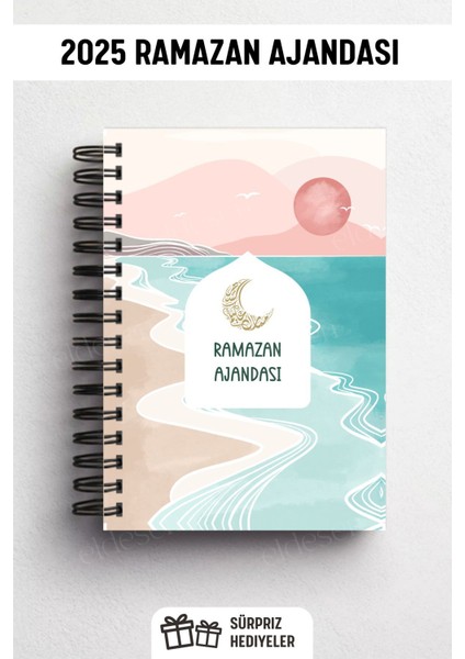 Ramazan Ajandası, Oruç, Hatim, Teravih, Günlük ve Aylık Planlayıcı, Sert Kalın Kapak, Tarihli