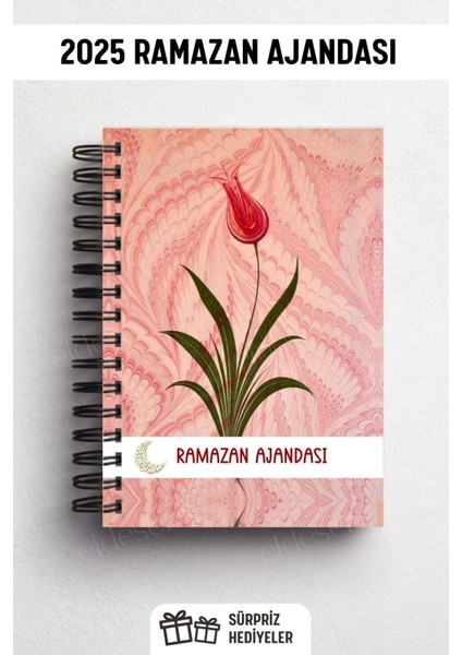 Ramazan Ajandası, Oruç, Hatim, Teravih, Günlük ve Aylık Planlayıcı, Sert Kalın Kapak, Tarihli
