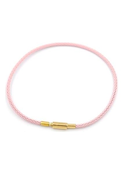 Çelik Hasır Ip Bileklik - Pembe fiyatları