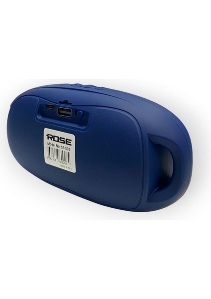SP-501 Taşınabilir Şarjlı Bluetooth Hoparlör - Lacivert indirimleri