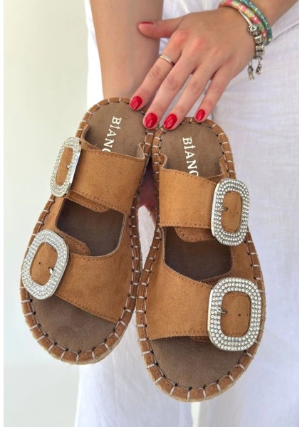 Drnds Hertas Vizon Nubuk Tokalı Terlik (Numara: 38)