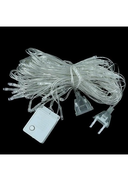 Dumles® 1x2 Metre Dekoratif File Ağ Perde 192 LED 8 Animasyonlu Farklı Işık Modu Rgb Fişli modelleri