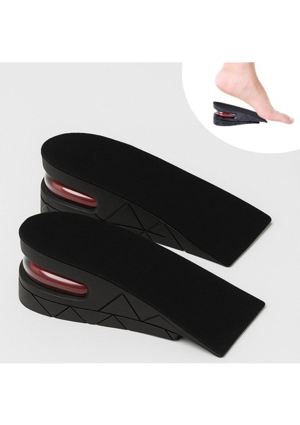 Dumles® 5 cm Boy Uzatıcı Silikon Ortopedik Topuk Tabanlık - Yüksek Konforlu Gizli Yükseltici Ped (Unisex)