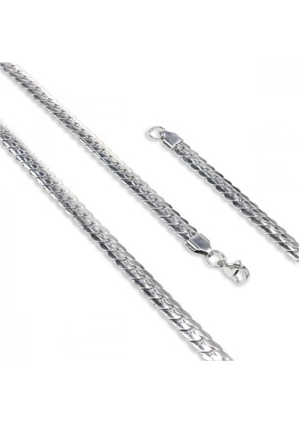 Erkek Ezme Balık Sırtı Çelik Kolye 1.6mm