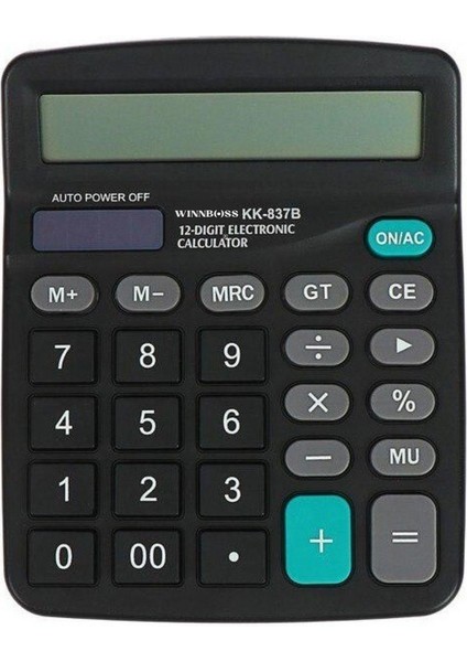 Dumles® Standart Fonksiyonlu 12 Haneli Geniş LCD Ekran,pill Masaüstü Hesap Makinesi