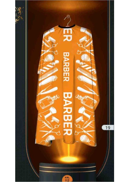 Kral Penuar Berber Kesim Kuaför Önlüğü Yeni Nesil Penuar Tıraş Önlüğü Turuncu Dijital Penuar fiyatları