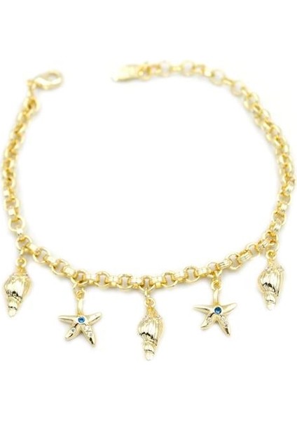 Deniz Kabuğu Charm Bileklik - Altın