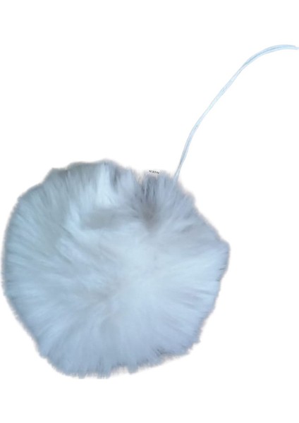 Şapka Ponponu Beyaz