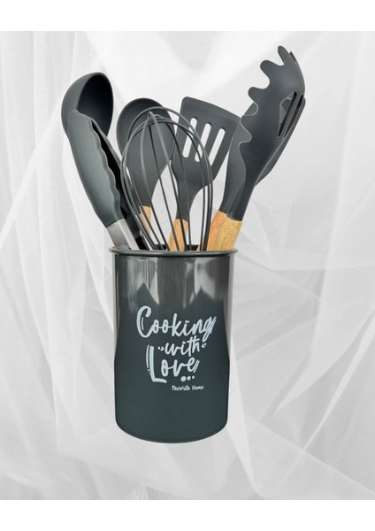 Primo Silikon Kepçe Seti Siyah