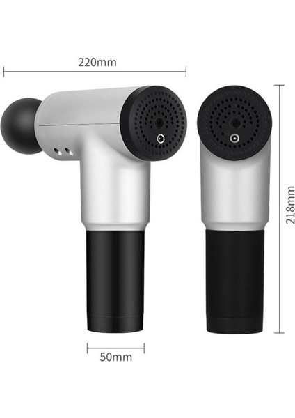 Dumles® 6 Farklı Seviyeli Titreşimli 4 Farklı Başlıklı Büyük Boy Masaj Tabancası modelleri