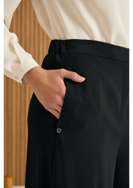 Beli Lastik Detaylı Dökümlü Pantolon Etek fırsatları