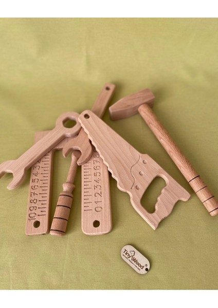 Ahşap Oyuncak Tamir Seti Doğal Masif Ahşap Montessori Oyuncak fiyatları