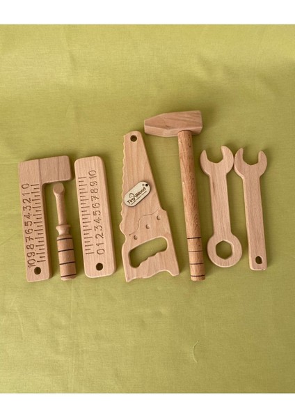 Ahşap Oyuncak Tamir Seti Doğal Masif Ahşap Montessori Oyuncak modelleri