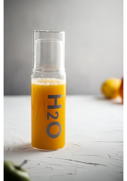 Borosilikat Cam Gri Başucu Sürahisi & Cam Sürahi * 600 ml fırsatları