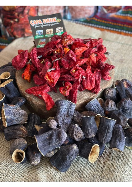 Patlıcan Kurusu 50 Adet, Biber Kurusu 50 Adet (Kapya Tatlı)