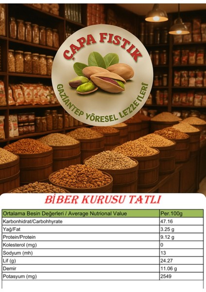 Patlıcan Kurusu 50 Adet, Biber Kurusu 50 Adet (Kapya Tatlı) modelleri