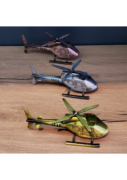 Dekoratif Metal Helikopter