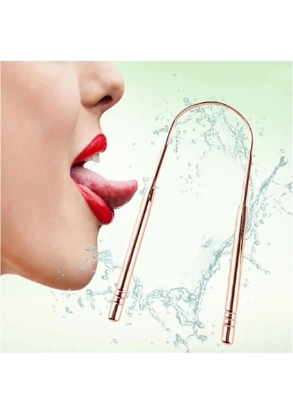 Hijyenik Dil Kazıyıcı Temizleme Dil Sıyırıcı Dil Temizleyici Bakır Hilal modelleri