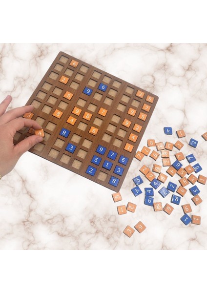 9 Bölümlü Ahşap Sudoku Eğitici Oyun Seti indirimleri