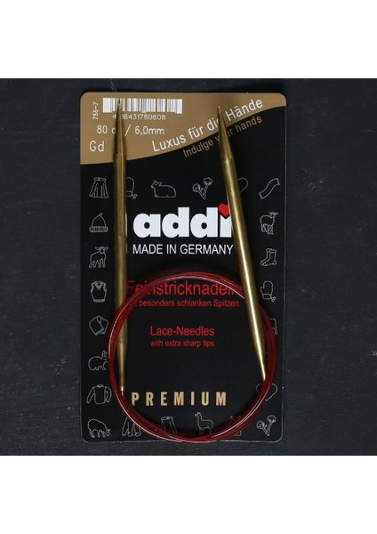 Addi 6mm 80CM Klasik Misinalı Dantel Şişi - 755-7