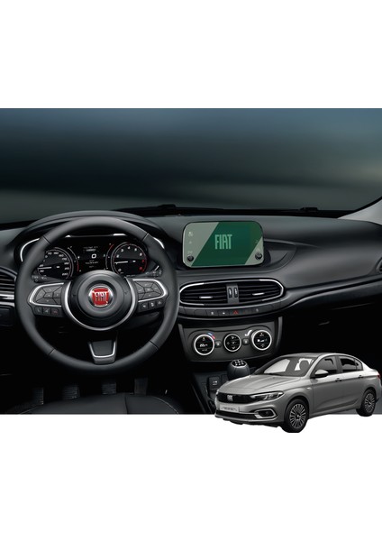 Fiat Egea / Egea Cross (2016-2025) Uyumlu 7" Multimedya 9h Nano Ekran Koruyucu