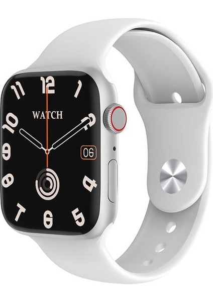 W99 Watch Ios ve Android Uyumlu Mactive 2.05 Inç Geniş Ekranlı Gümüş Akıllı Saat