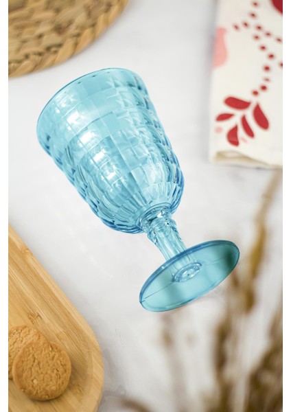 Allegra Aquamarin 6’lı Kadeh Bardak Seti 750 ml Akrilik Malzeme - Cam Değildir Kırılmaya Dayanıklı modelleri