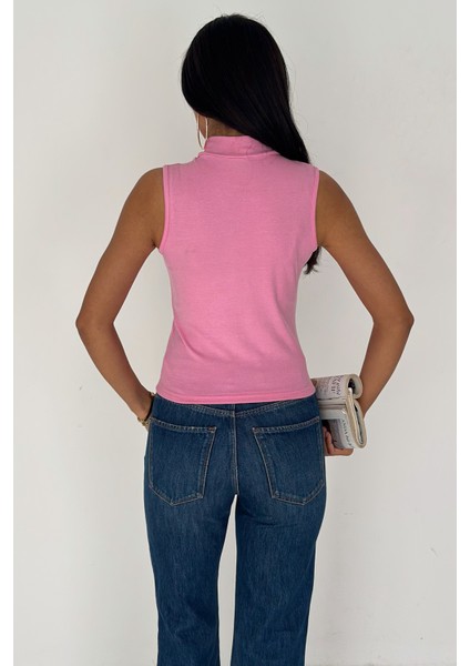 Kadın Kolsuz Boğazlı Basic Body – Sleek Core