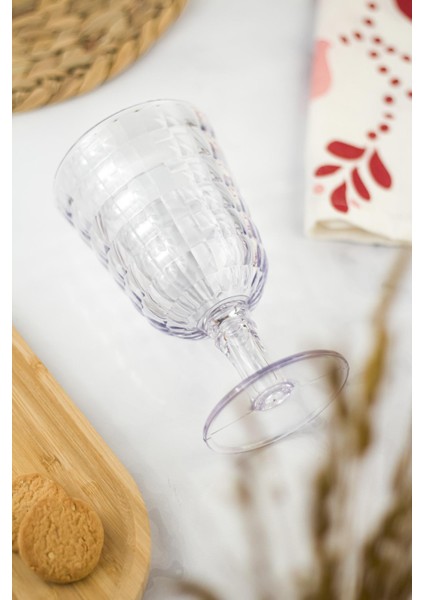 Allegra Şeffaf 6’lı Kadeh Bardak Seti 750 ml Akrilik Malzeme - Cam Değildir Kırılmaya Dayanıklı modelleri