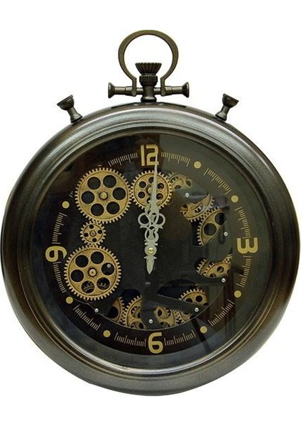 Saat Çarklı Köstek Duvar Saati Dekoratif Ev Ofis Hediyelik