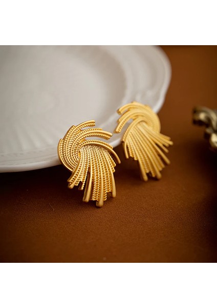 Gold Sarmal Küpe modelleri