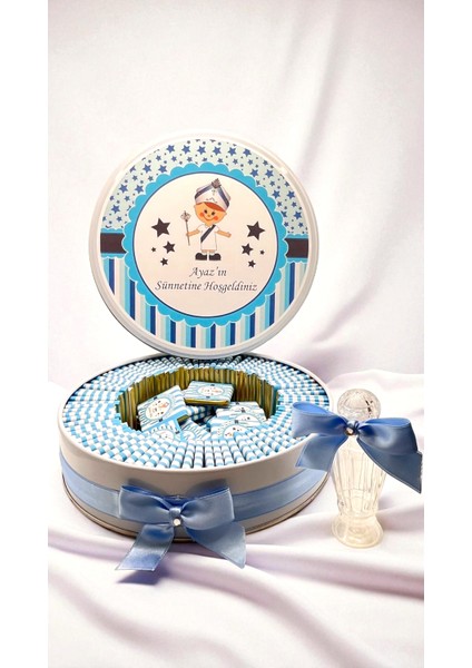 Sünnet Temalı Isme Özel Erkek Bebek Hediyelik Çikolata