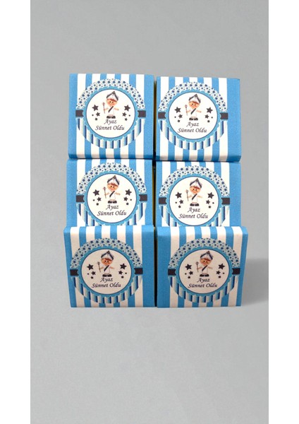 Sünnet Temalı Isme Özel Erkek Bebek Hediyelik Çikolata modelleri