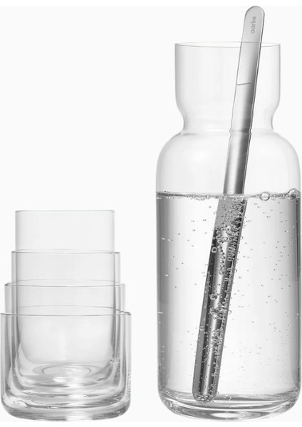 Glassware Set Kristal Karaf ve 4’lü Bardak Seti